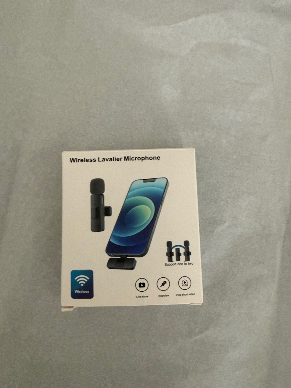 Wireless Lavalier Microphone for iPhone - Black